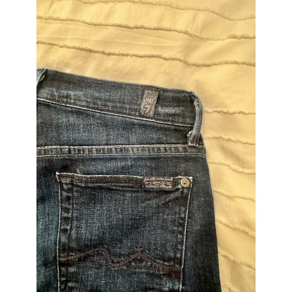 7 for All Mankind Low Rise Boot Cut Jeans Women’s 27 Dark Wash Y2K Revival Vtg - Picture 5 of 16